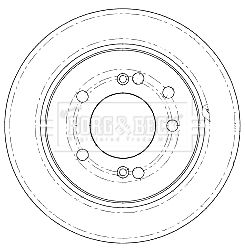 BORG & BECK Тормозной диск BBD5185